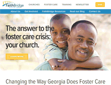 Tablet Screenshot of faithbridgefostercare.org